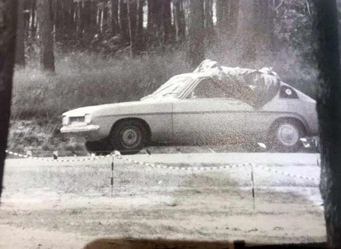 Erlkönig Foto unkenntlich gemachter Prototyp Capri 1969